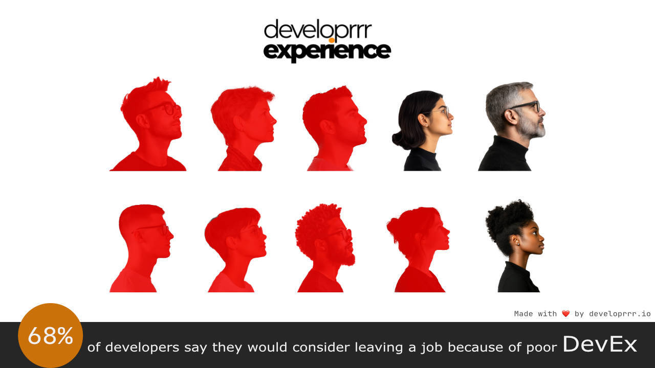 Infographic: 68% of developers say they would consider leaving a job because of poor DevEx